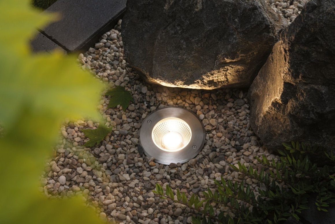 LED Bodeneinbauleuchte Vanea seewasserresistent IP67 rund 100mm 3000K 3,5W 160lm 230V Alu Aluminium