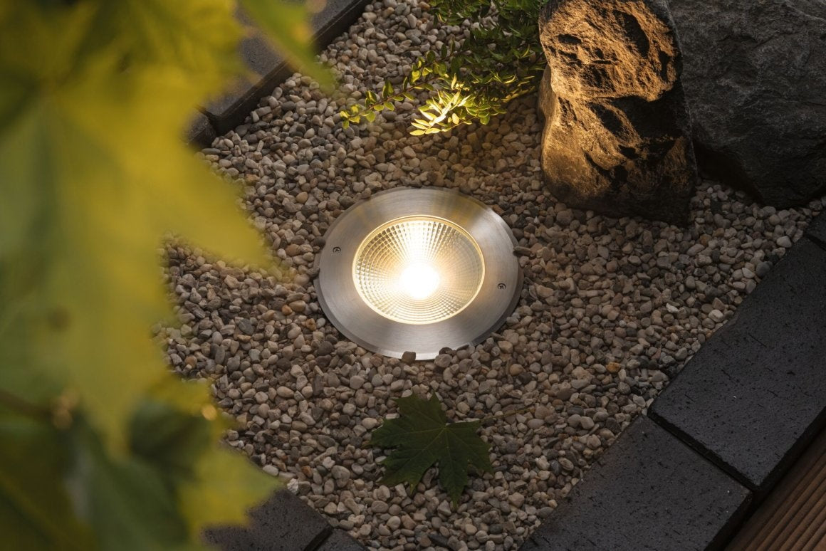 LED Bodeneinbauleuchte Vanea seewasserresistent IP67 rund 160mm 3000K 15,5W 800lm 230V Alu Aluminium