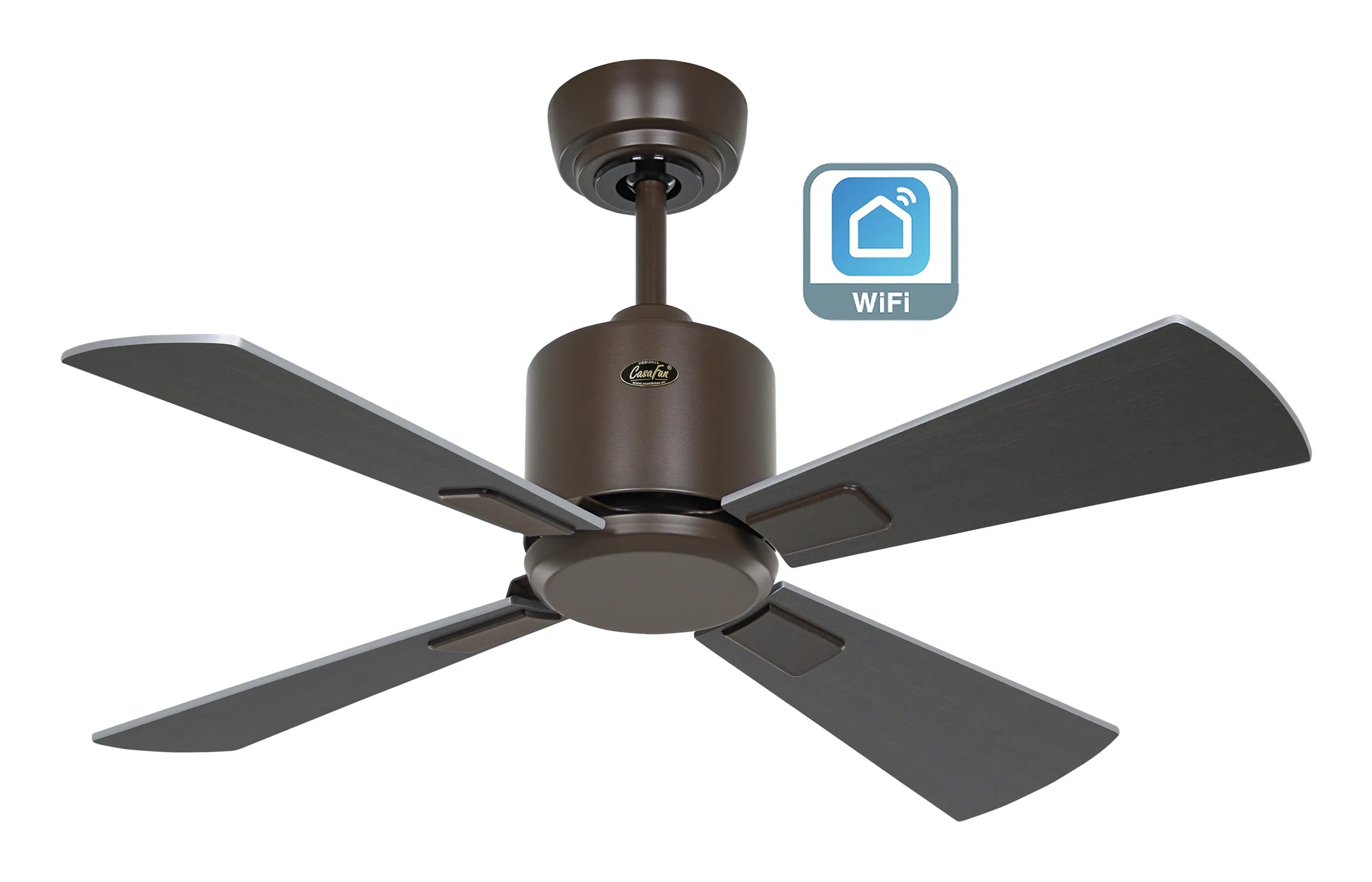 CasaFan ECO NEO III 92 WiFi – Lack bronze, Wenge/Lack silber