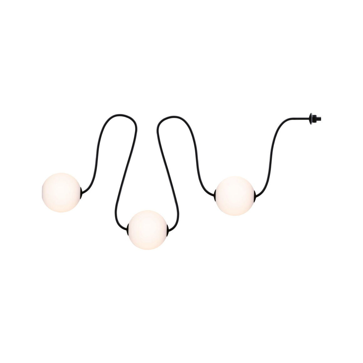 Plug & ShineLED Lichterkette Naima Erweiterungsset IP67 3000K 3x1W 1,71m Schwarz