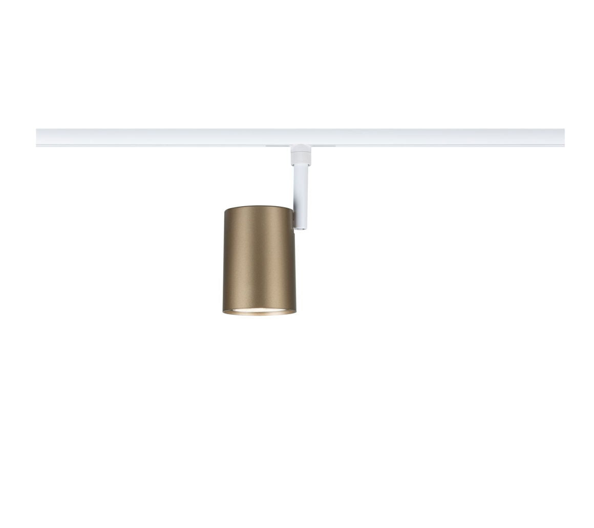 URailSchienenspot Luxe GU10 max. 10W dimmbar 230V Gold matt/Signalweiß
