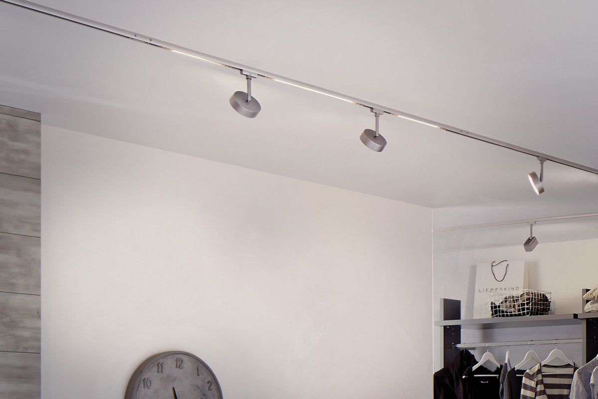 URail Schienenspot 3-Step-Dim Circle 280lm 5W 3000K dimmbar 230V Chrom matt