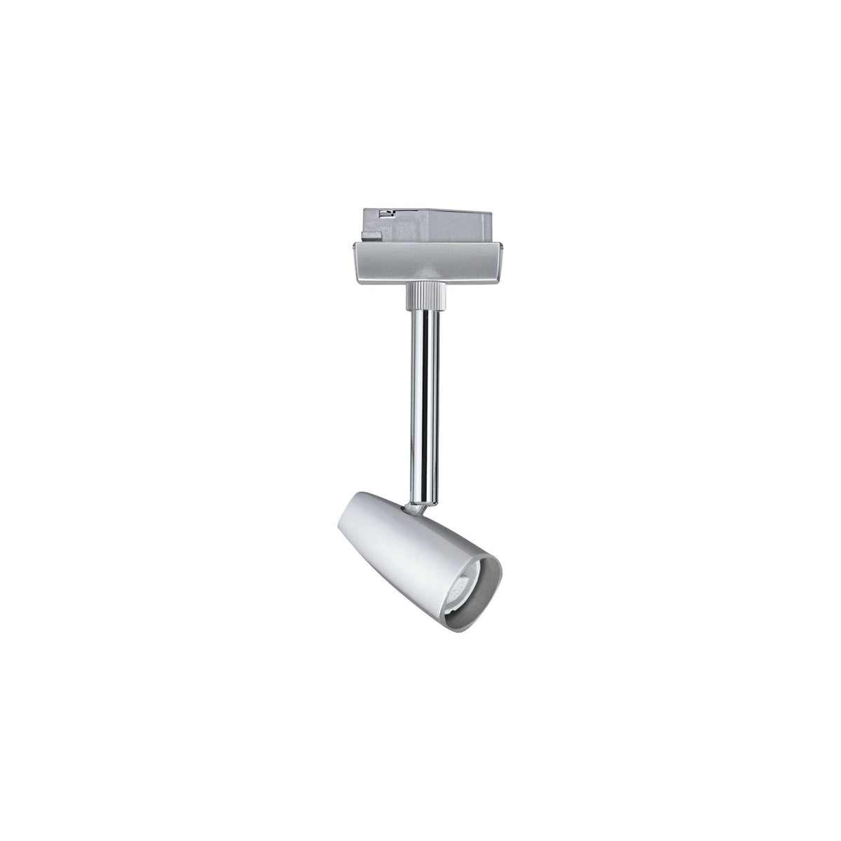 URail Schienenspot Barelli Einzelspot GU10 max. 10W dimmbar 230V Chrom matt/Chrom