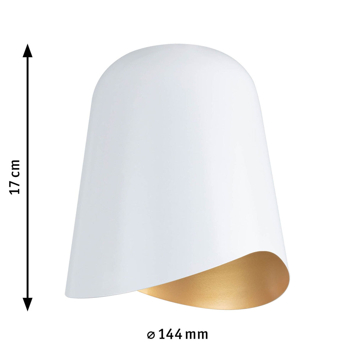 URail Schirm DecoSystems Alvaro 144mm Weiß/Gold matt