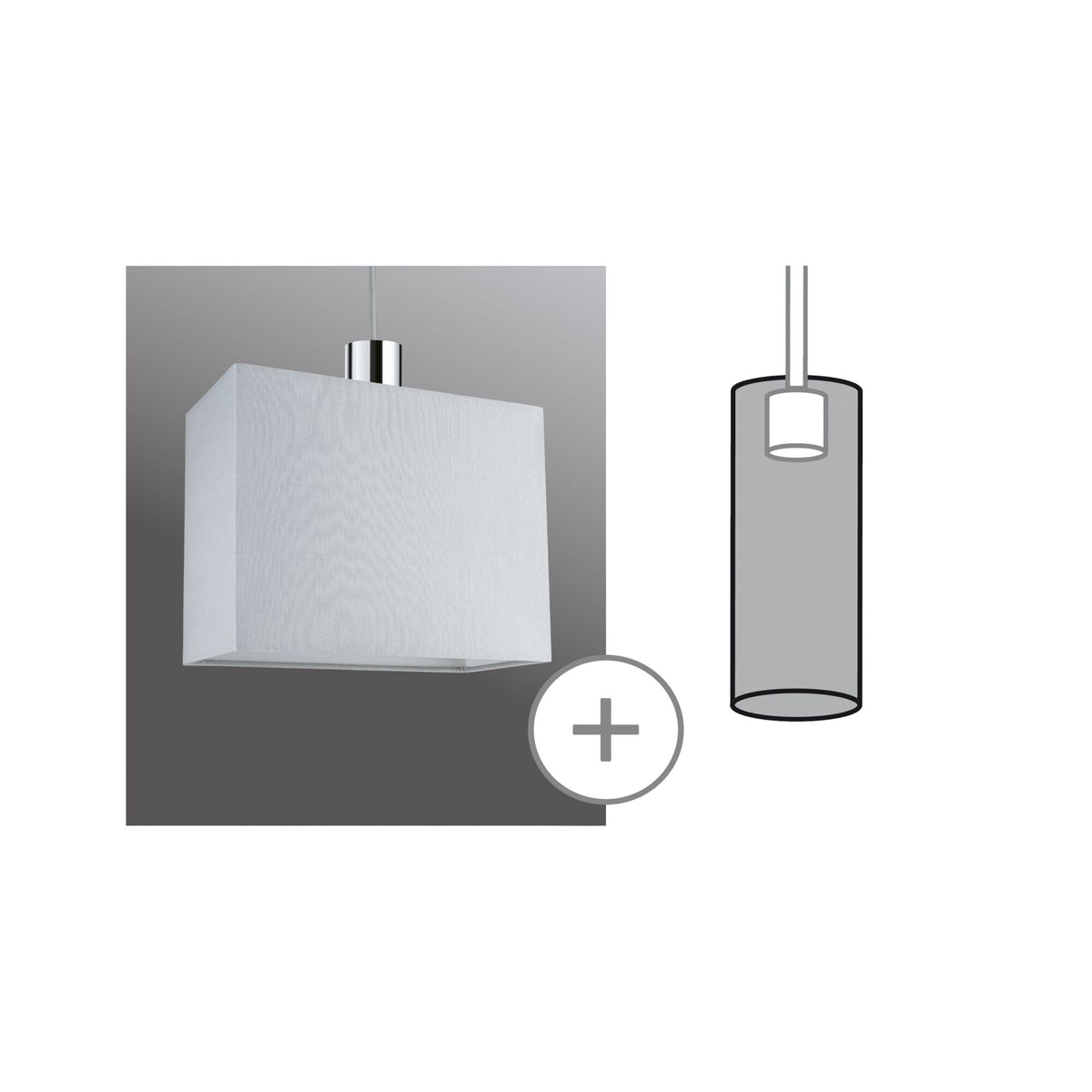 URail Schirm 2Easy Verona 250x200mm Grau