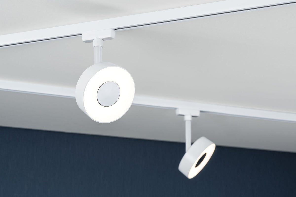 URail Schienenspot 3-Step-Dim Circle 280lm 5W 3000K dimmbar 230V Signalweiß