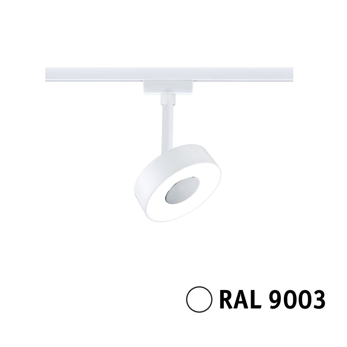 URail Schienenspot 3-Step-Dim Circle 220lm 5W 4000K dimmbar 230V Signalweiß
