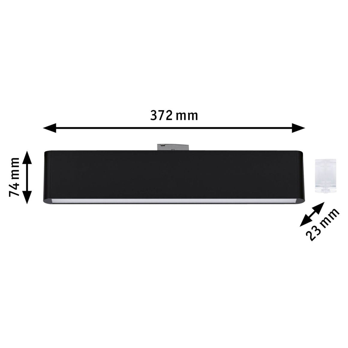 URail Lightbar3-Step-Dim Ceris 850lm 9,5W 3000K/4000K dimmbar 230V Schwarz matt