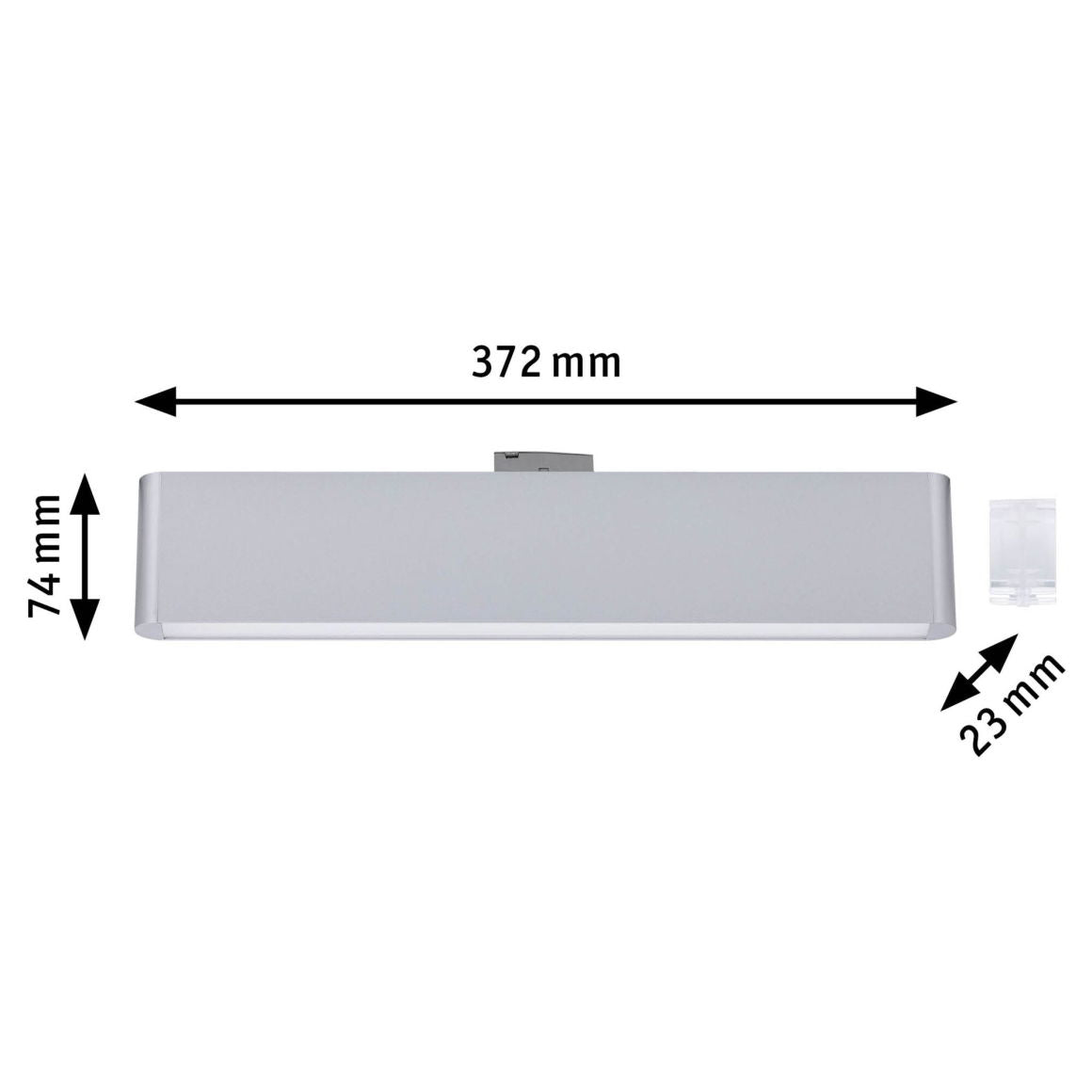 URail Lightbar3-Step-Dim Ceris 850lm 9,5W 3000K/4000K dimmbar 230V Chrom matt