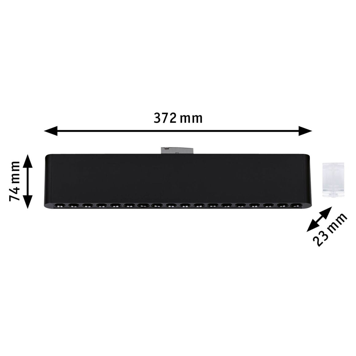 URailLightbar3-Step-Dim Zelos 1050lm 10W 3000K/4000K dimmbar 230V Schwarz matt