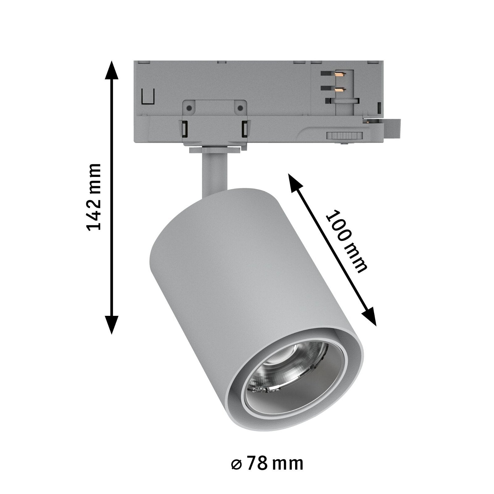 ProRail3 LED Schienenspot Kratos