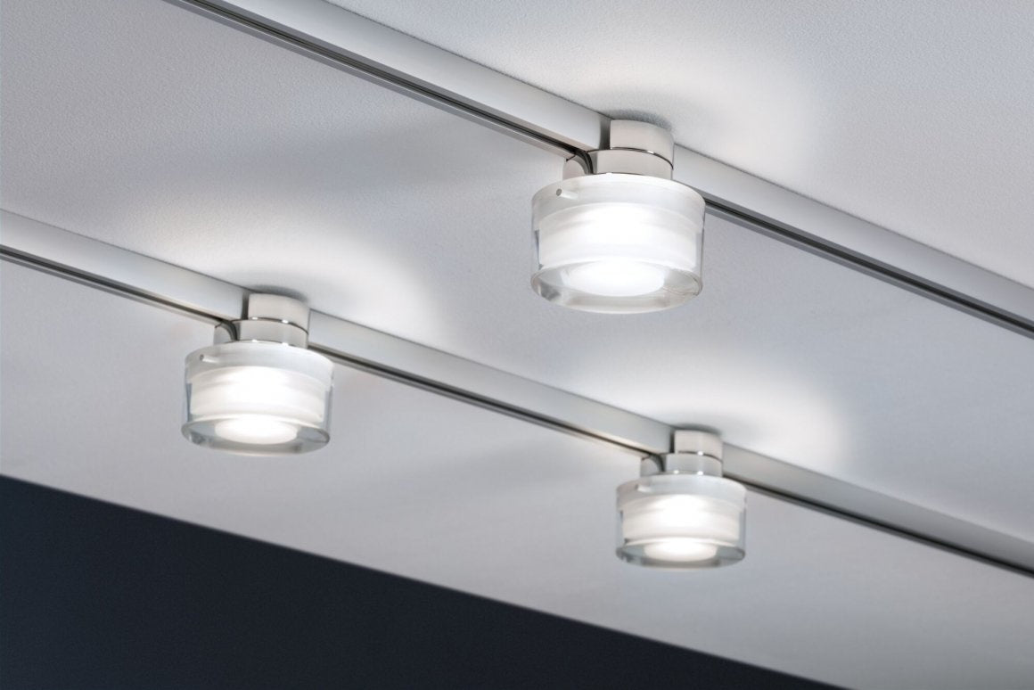 URail LED Schienenspot Topa Dot 320lm 4000K dimmbar 230V Chrom/Klar/Satin