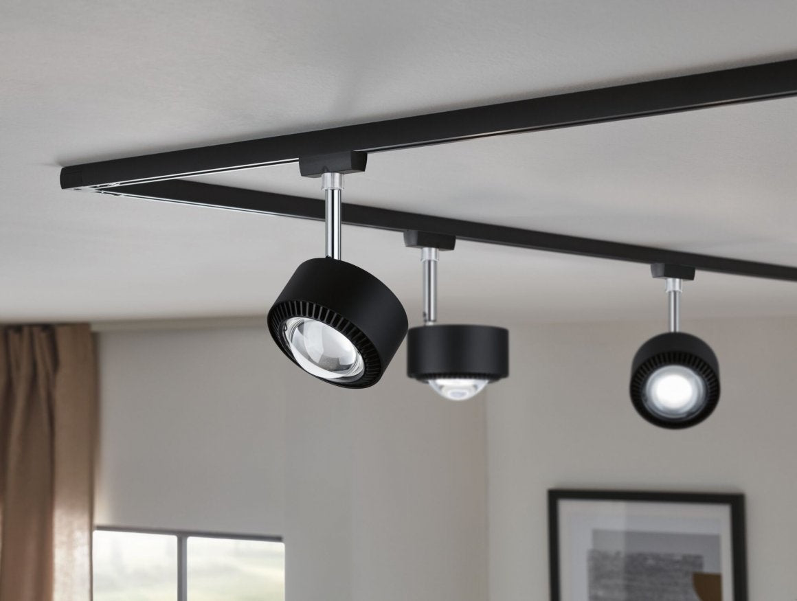 URail LED Schienenspot Aldan Einzelspot 800lm 8W 4000K dimmbar 230V Schwarz matt/Schwarz