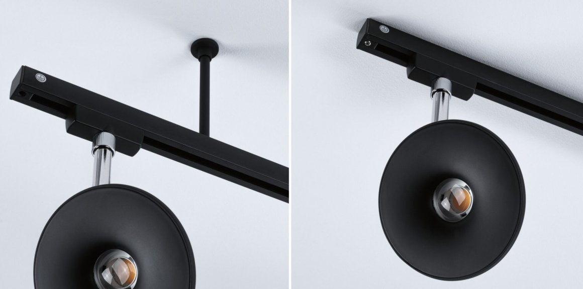 URail Zubehör Schienenabhängung 23mm Schwarz matt