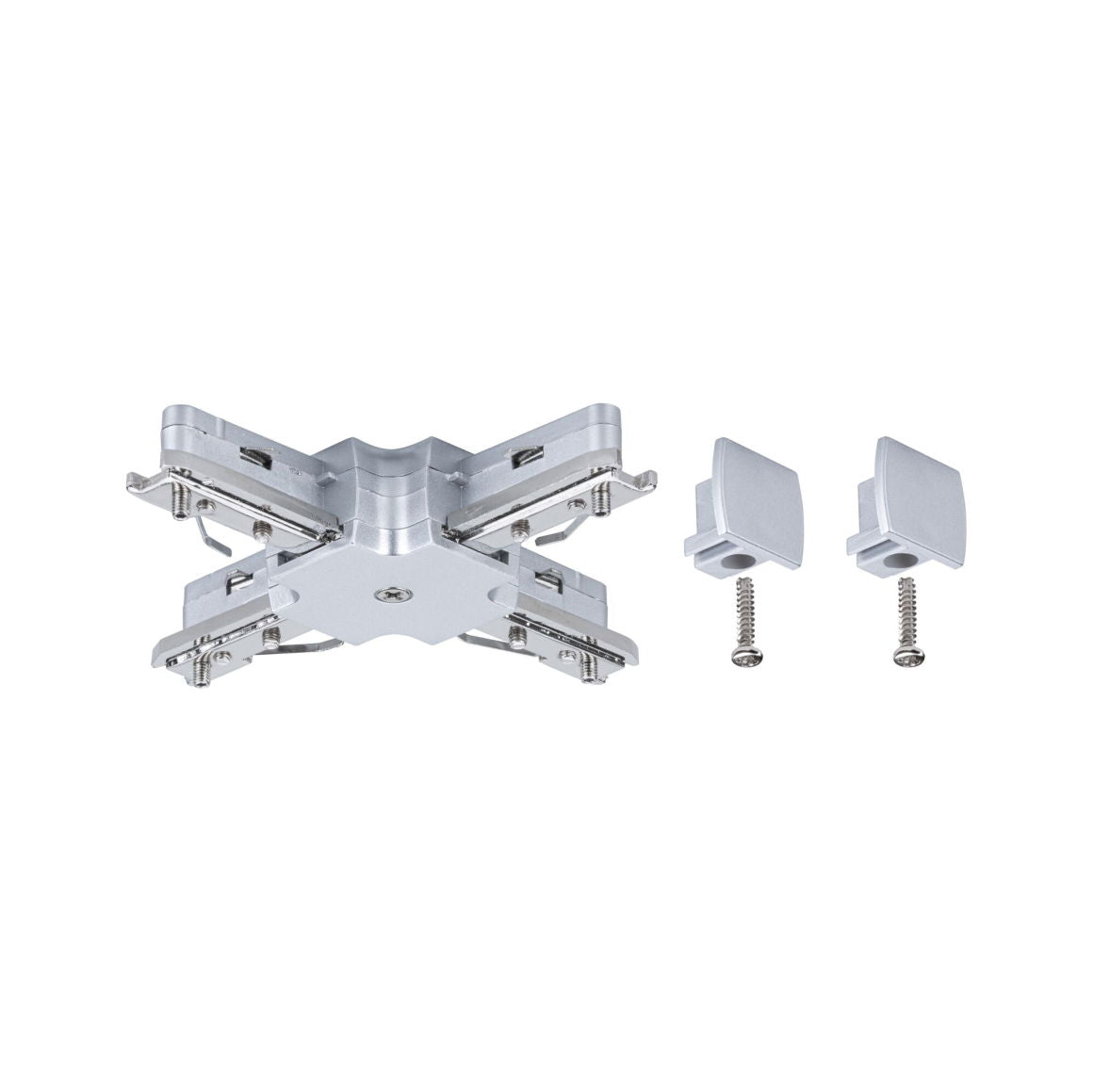 URail System Light&Easy X-Verbinder 125mm max. 1000W Chrom matt 230V Metall