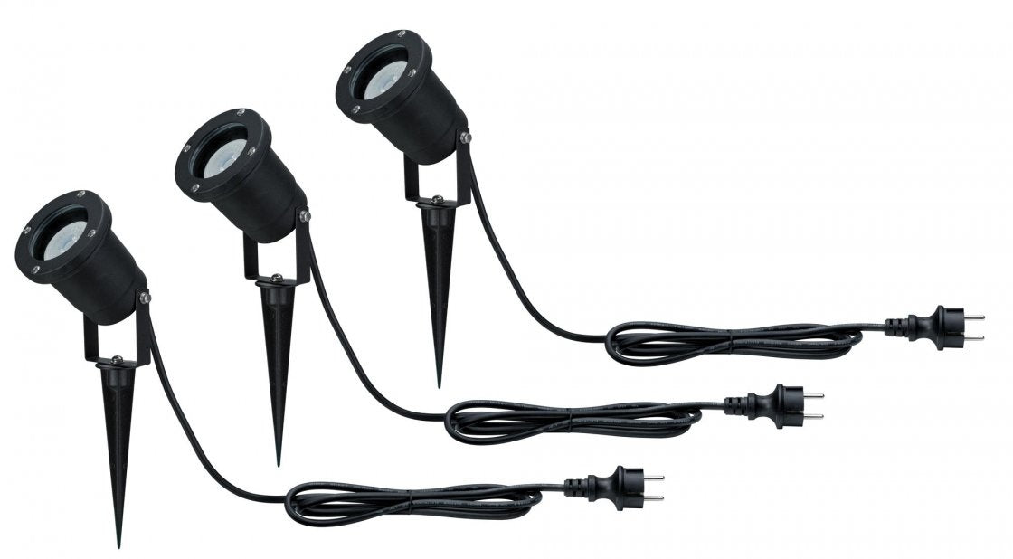 Special Line Gartenstrahler IP65 rund 92mm max. 3x10W 230V Schwarz Alu