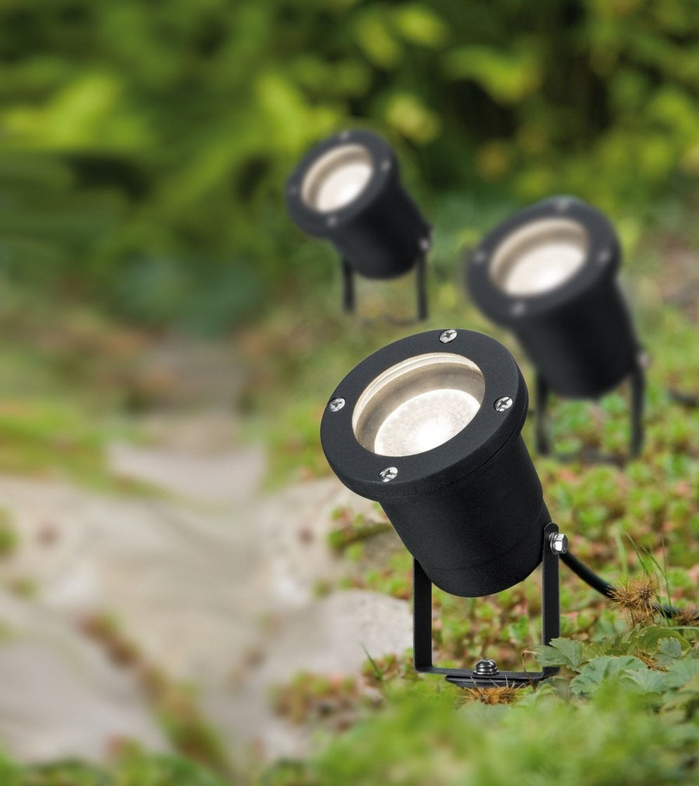 Special Line Gartenstrahler IP65 rund 92mm max. 3x10W 230V Schwarz Alu