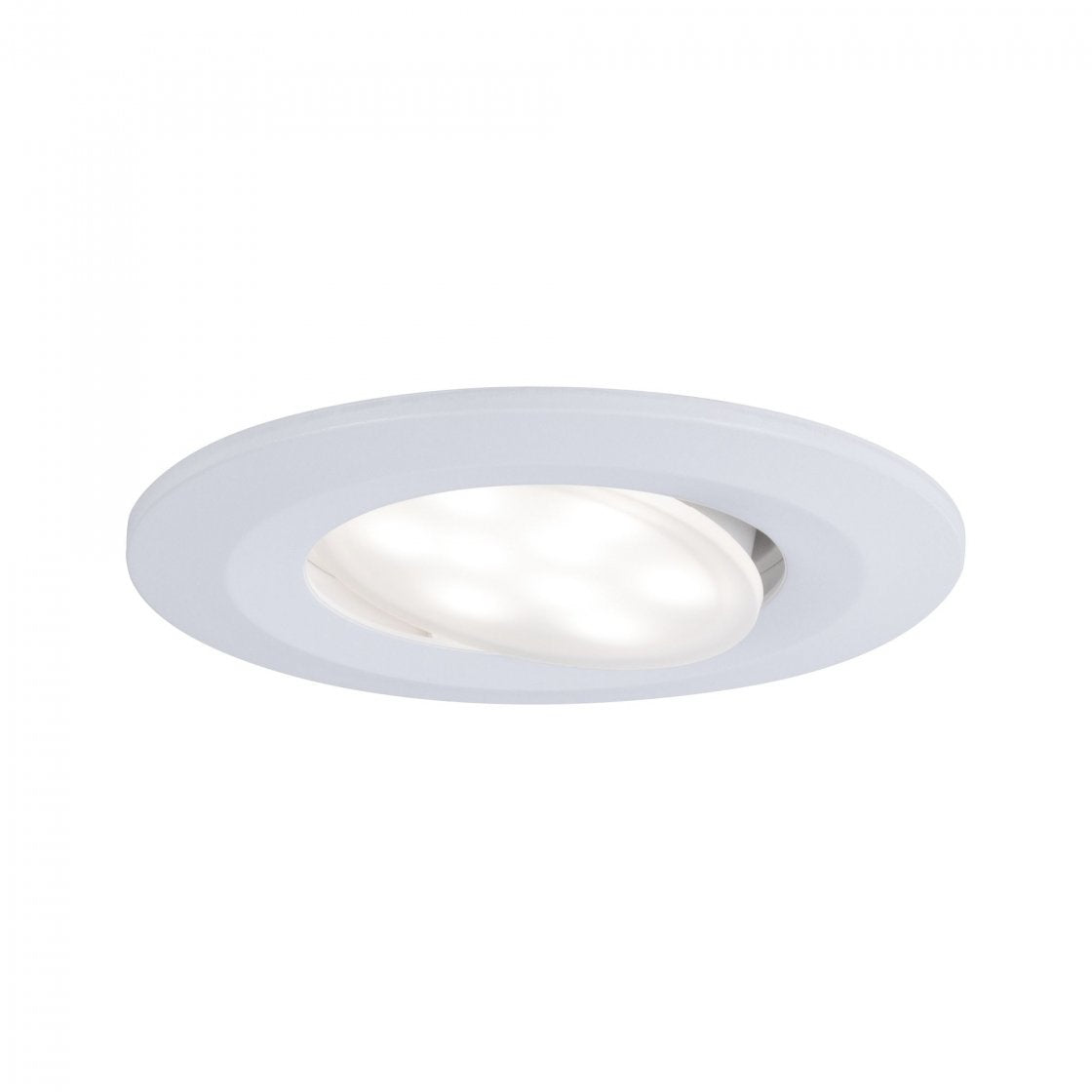 LED Einbauleuchte Calla Basisset schwenkbar IP65 rund 90mm 30° 10x6,5W 10x465lm 230V 4000K Weiß matt