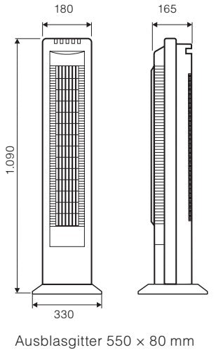 Towerventilator Airos Eco Tower SW - CasaFan - lightnox.de