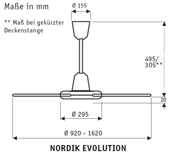 Deckenventilator Evolution