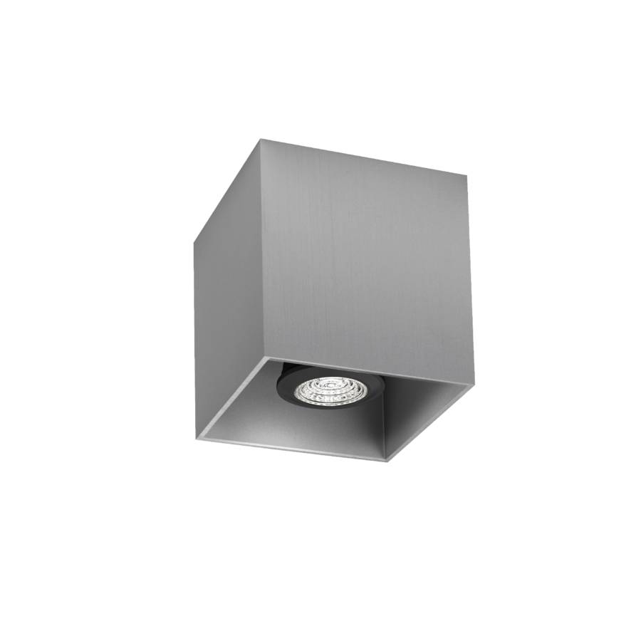 Wever & Ducré Box Ceiling 1.0 PAR16 Deckenleuchte alu gebürstet