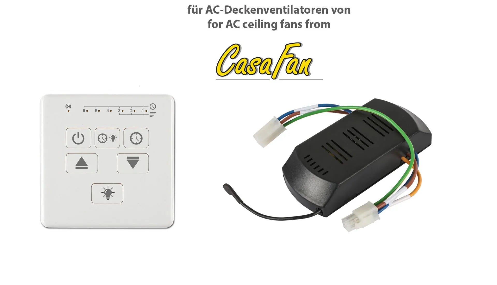 Hotel-Wandsteuerung FB-FNK-D AC Hotel - CasaFan - lightnox.de