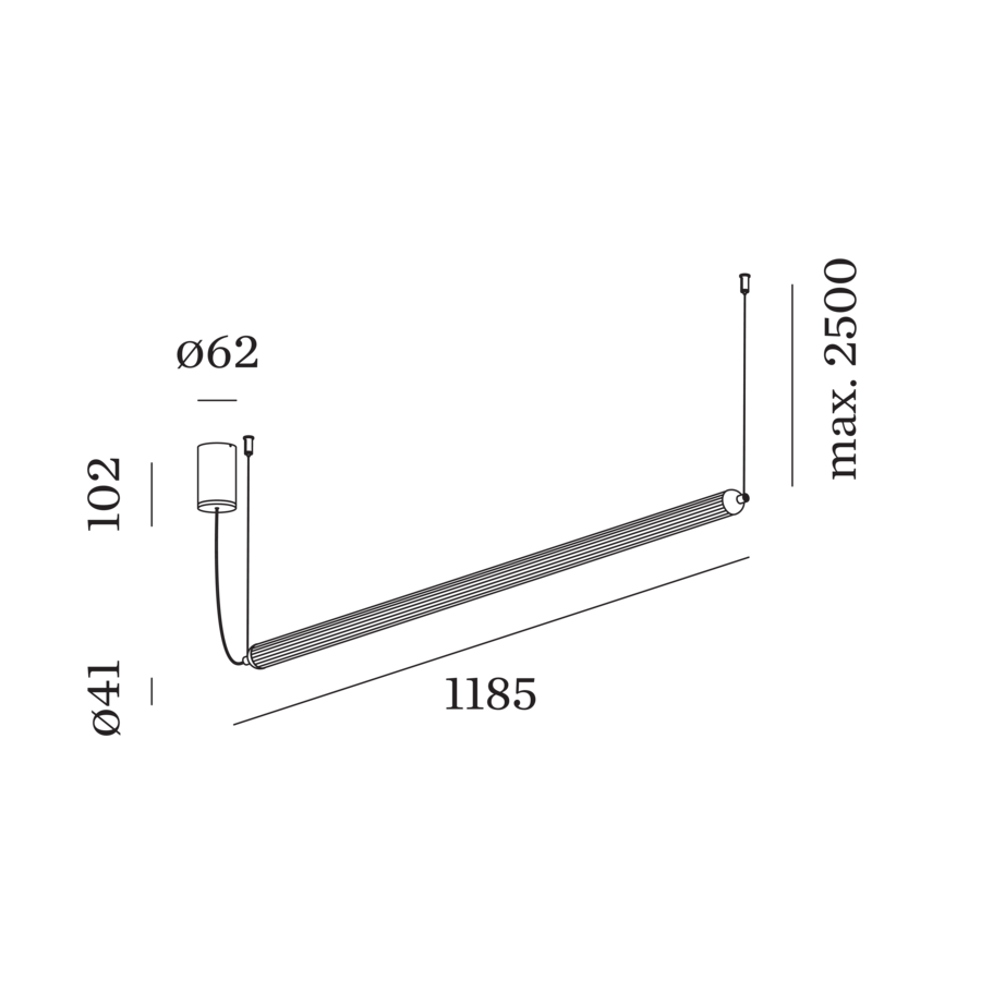 FLYRA HORIZONTAL 1.2 LED Pendelleuchte