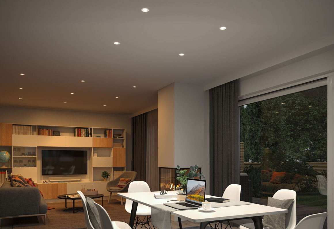 LED Einbauleuchte Nova Coin IP44 rund 78mm Tunable White/RGBW 3x6W 3x530lm 230V Aluminium - Paulmann - lightnox.de