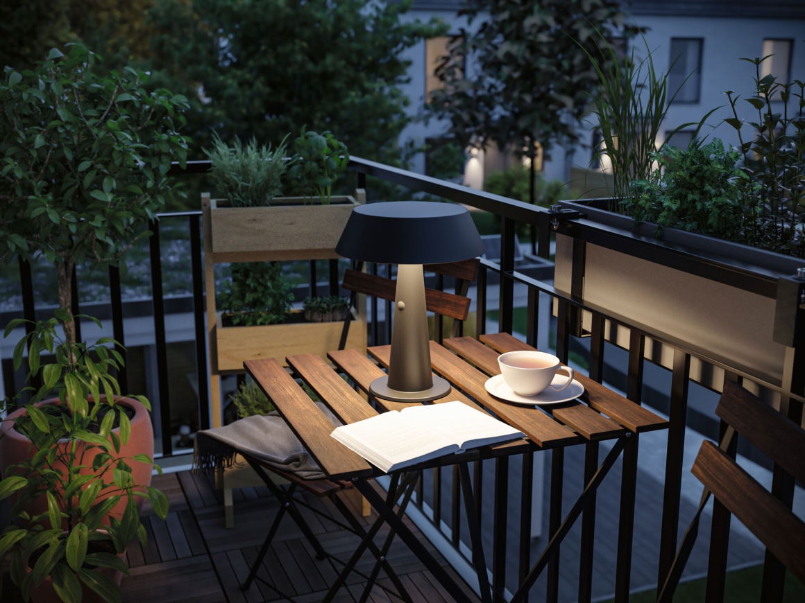 Solar LED Tischleuchte Soala 2700K 165lm 2,1W Anthrazit - Paulmann - lightnox.de