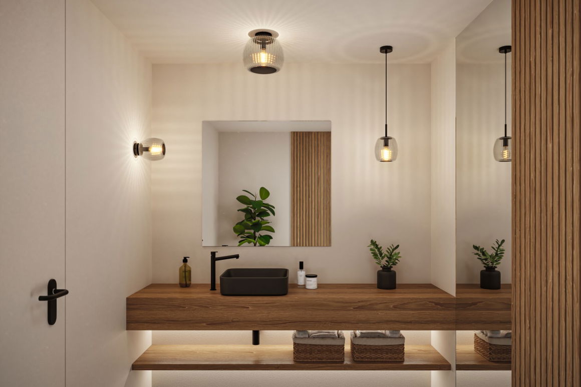 LED Pendelleuchte Ruya E14 max. 20W Glas/Schwarz matt - Paulmann - lightnox.de