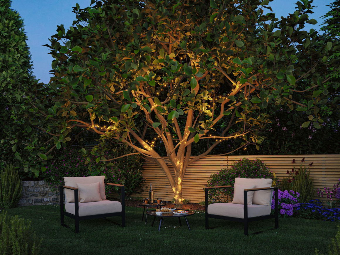 Plug & ShineLED Lichterkette Yuna RGB 12,4m IP44 5W Schwarz