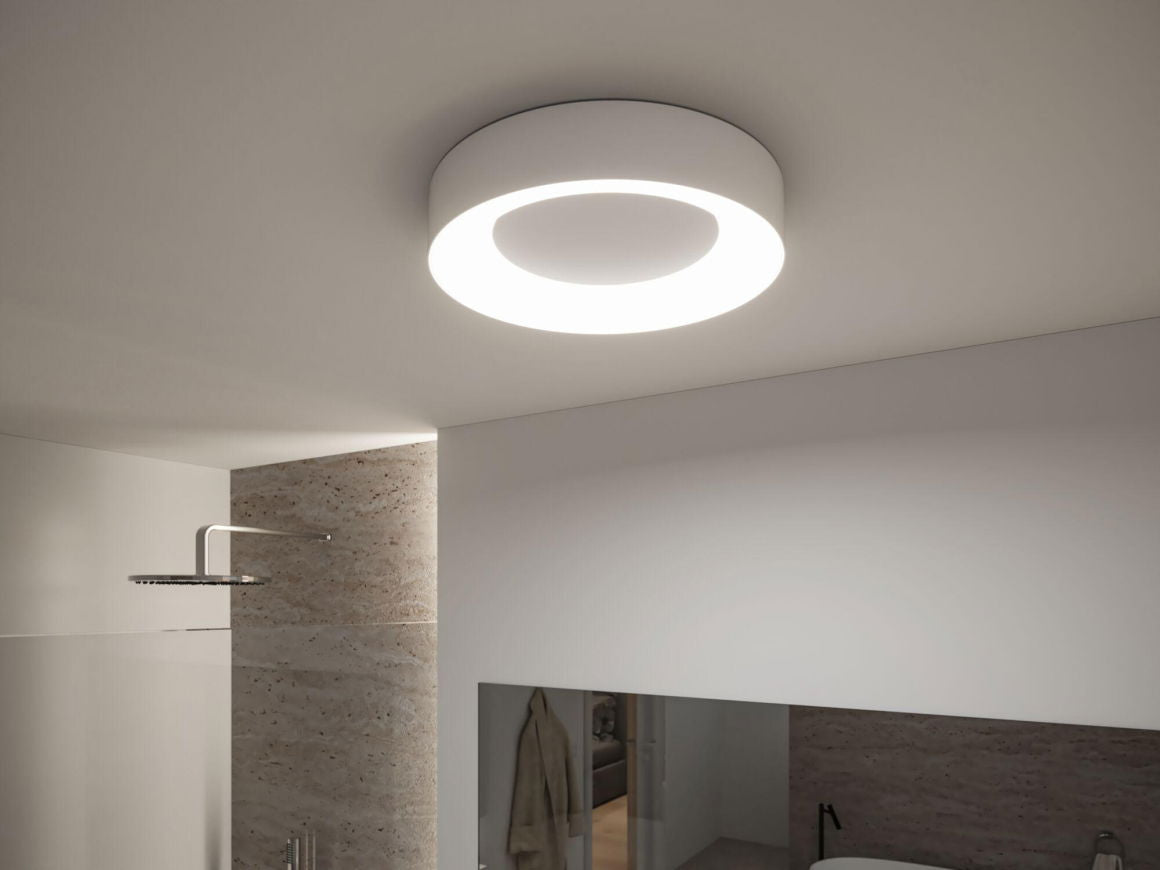 LED Deckenleuchte Smart Home Zigbee 3.0 Casca IP44 RGBW+ 1750lm 230V 20W dimmbar Weiß matt