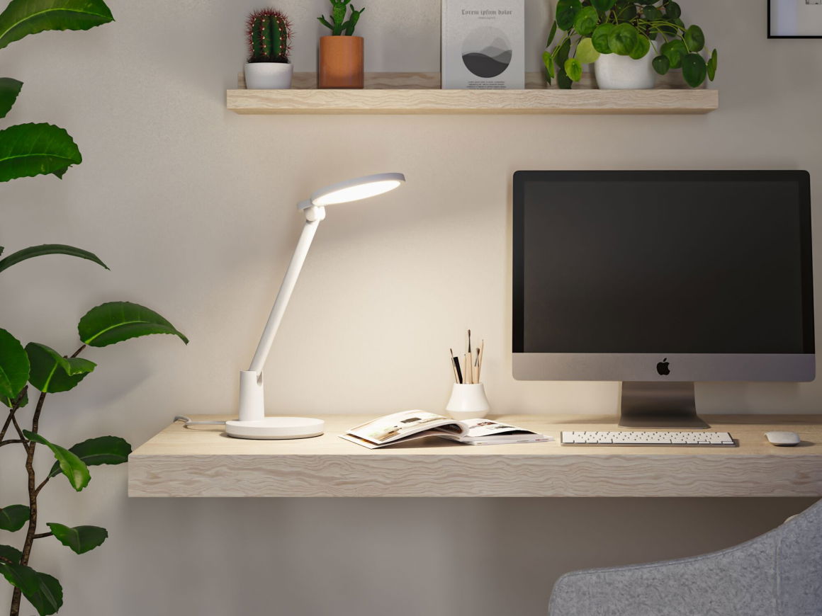 LED Schreibtischleuchte Darba 4000K 1150lm 15W Weiß matt