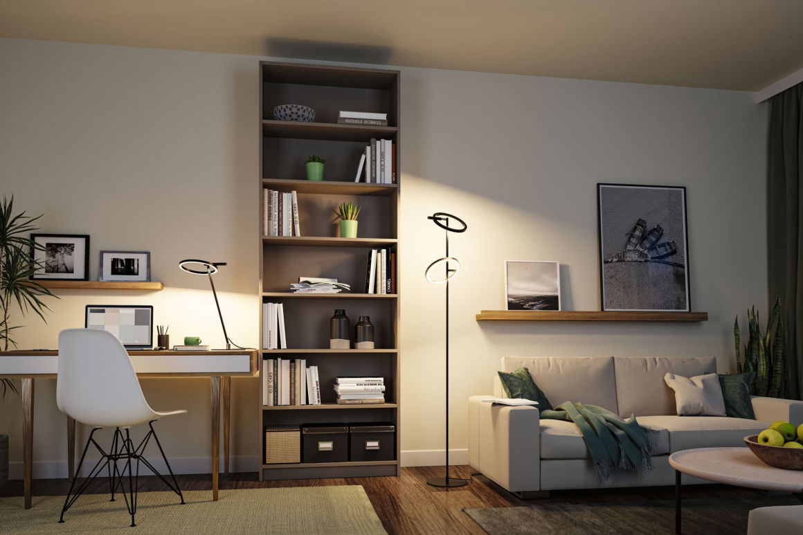 LED Schreibtischleuchte Odila Tunable White 650lm 10,4W Schwarz matt, Chrom - Paulmann - lightnox.de