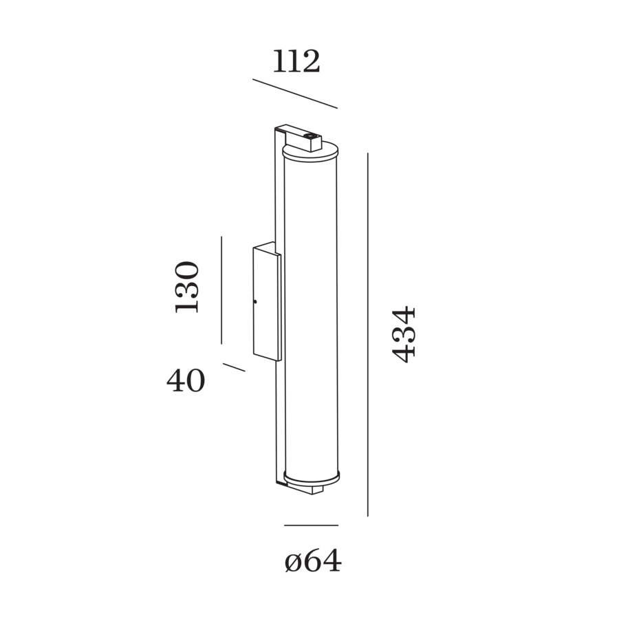 RIBELLE IP65 OUTDOOR 1.0 LED wall lamp