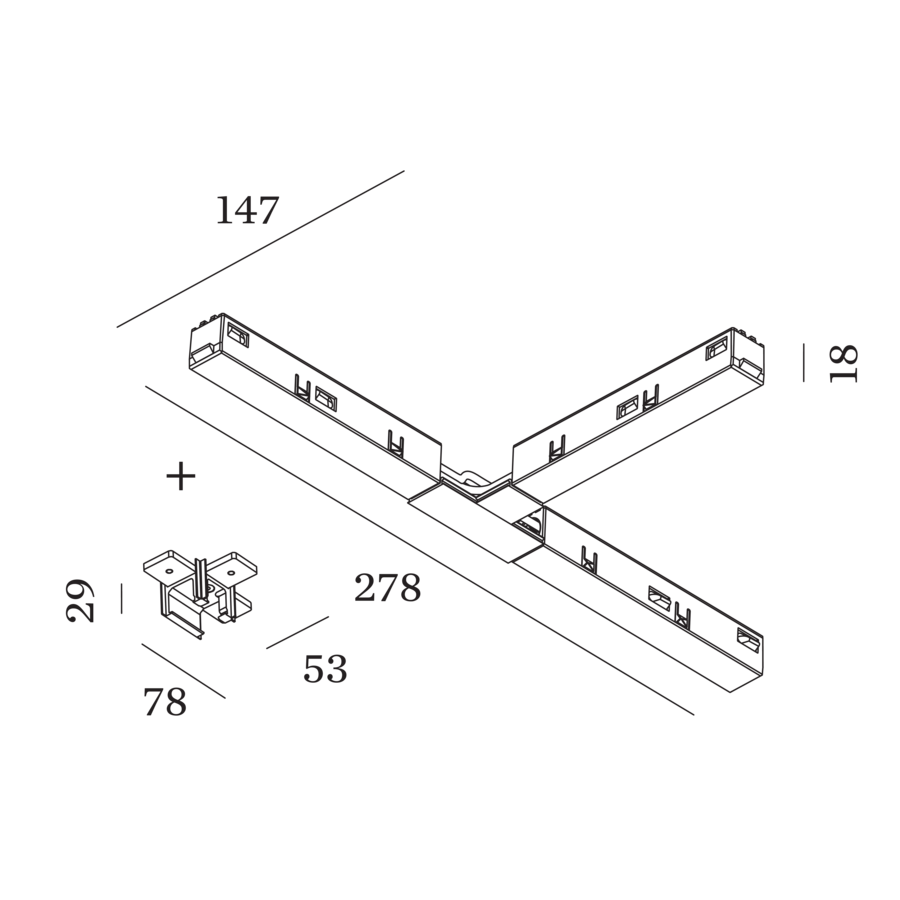 Strex T-Connector Surf / Susp W Electrical