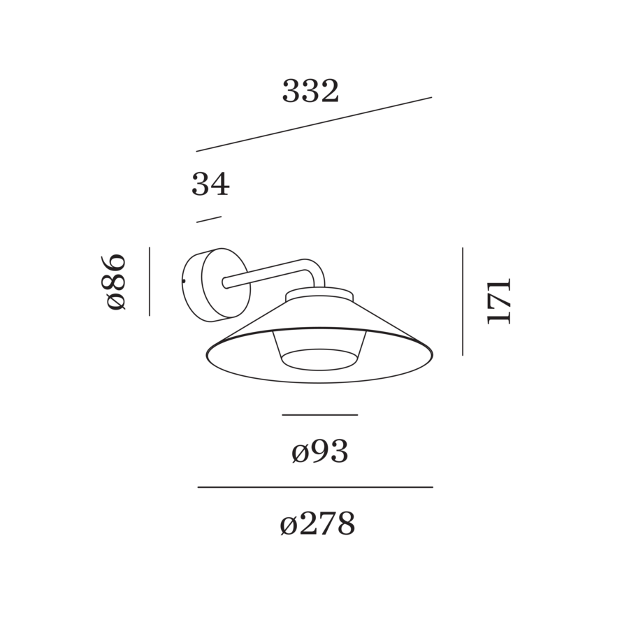 TRADORA WALL IP65 1.0 Wandlampe Outdoor
