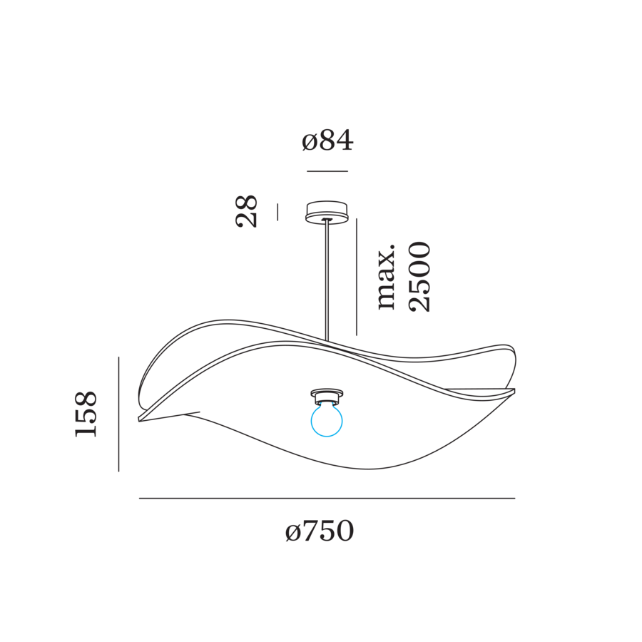 WAVE SOFT 2.0 Akustik-Pendelleuchte
