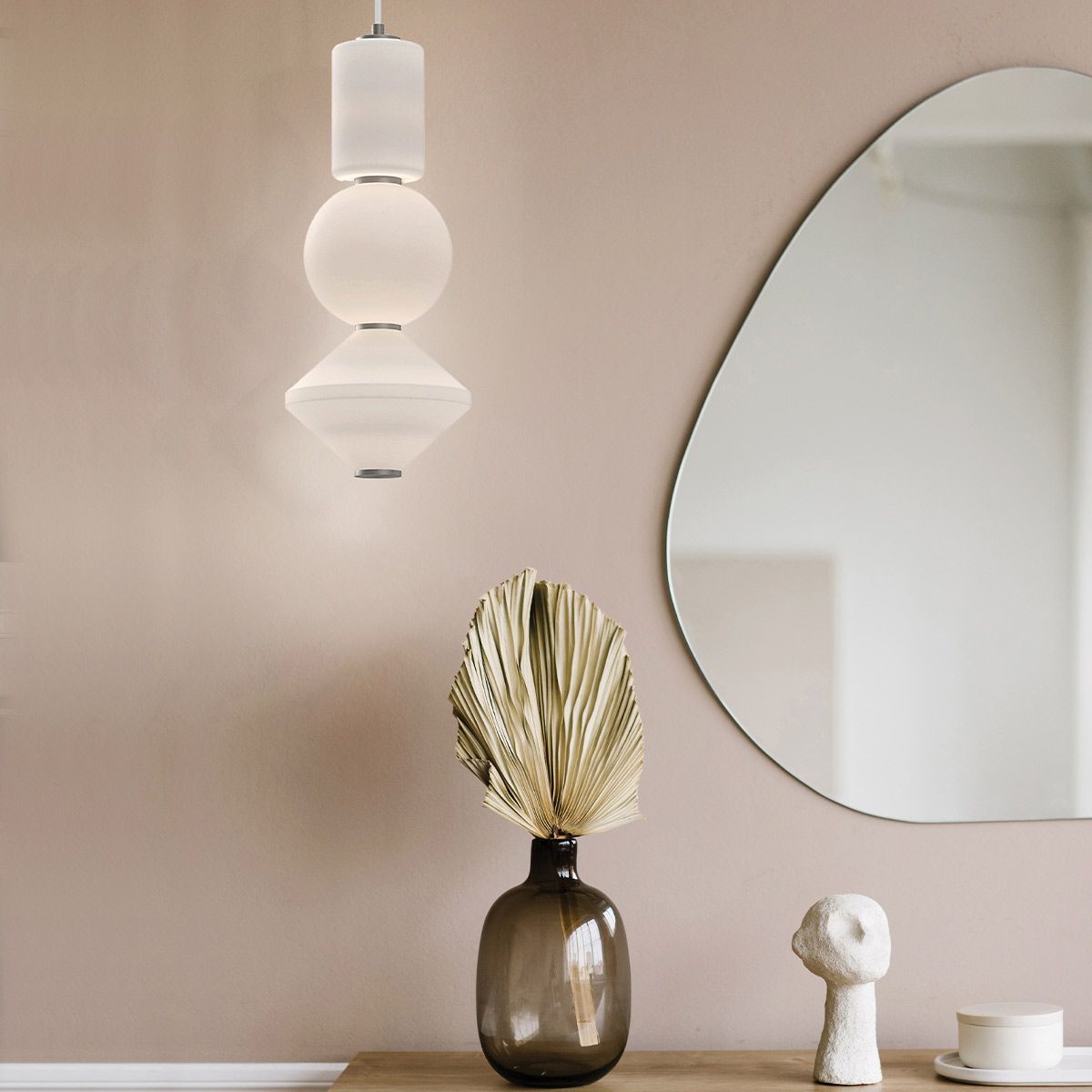 Alora Mood Bijou LED-Hängeleuchte - Gebürstetes Nickel