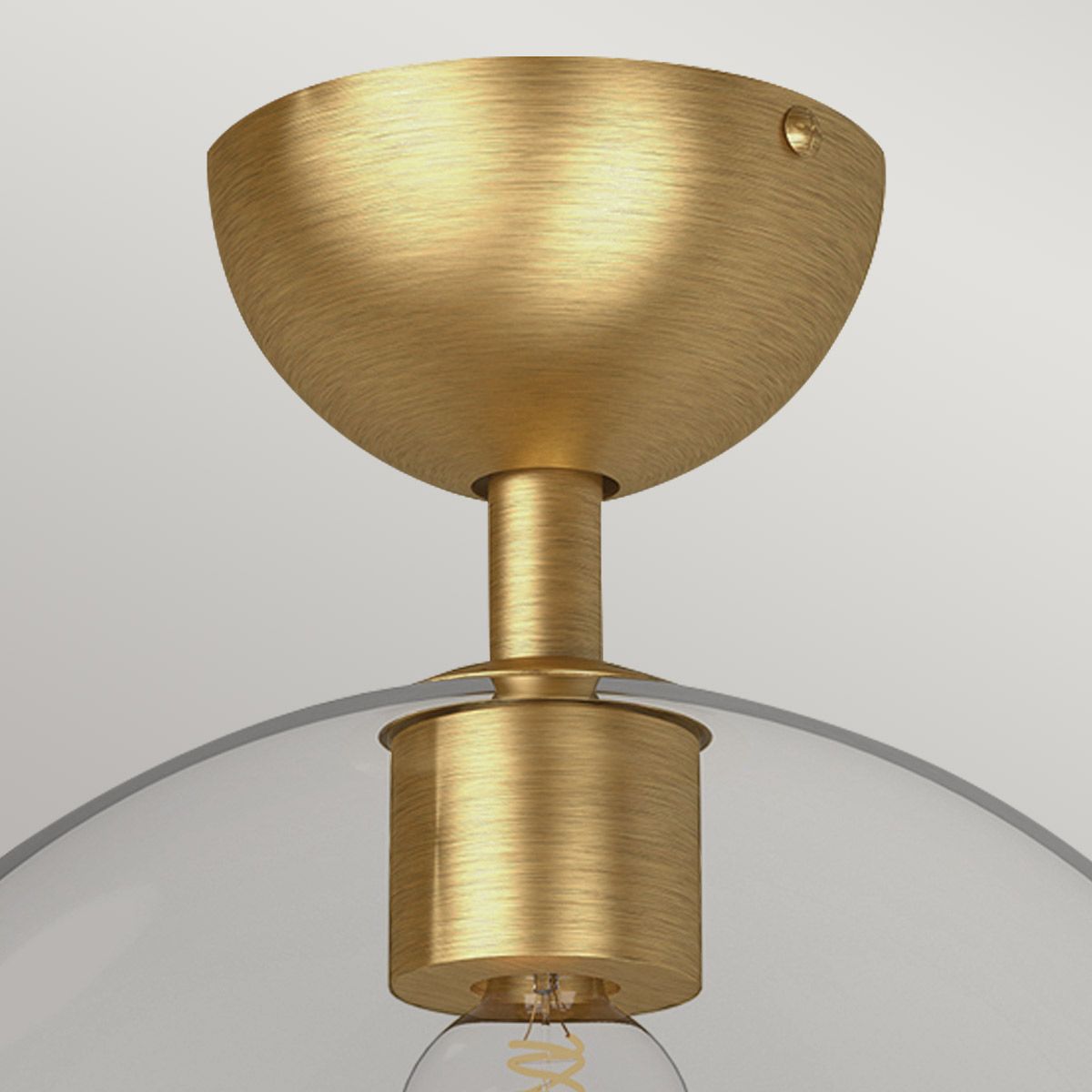 Alora Mood Jude 1 lt Semi Flush Light - Gebürstetes Gold - Elsteadlighting - leuchtengrosshandel24