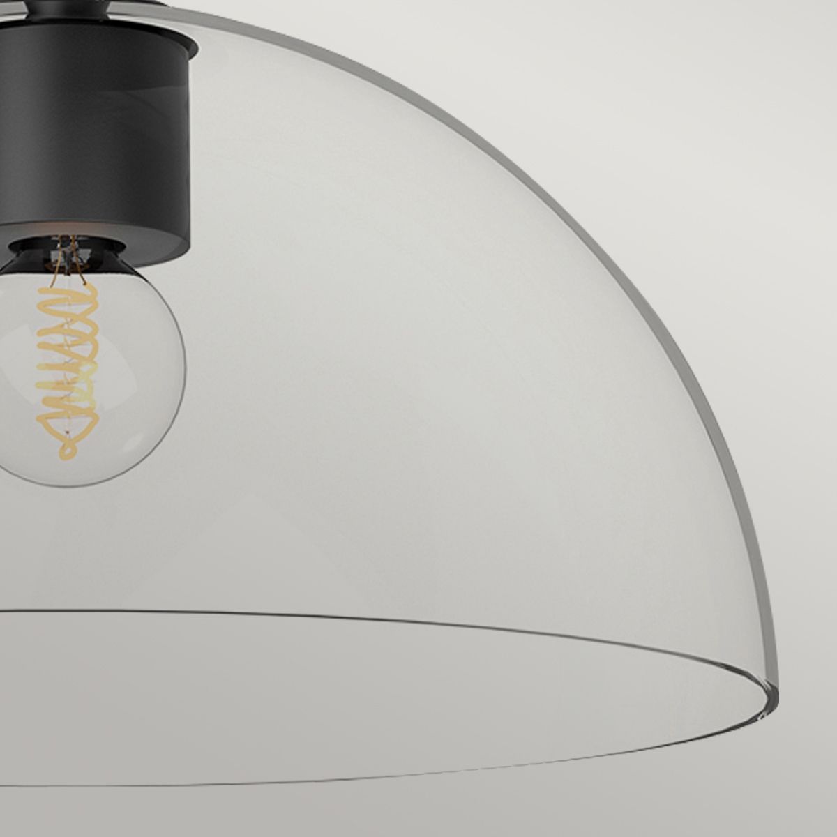 Alora Mood Jude 1 lt Semi Flush Light - Matt Schwarz - Elsteadlighting - leuchtengrosshandel24
