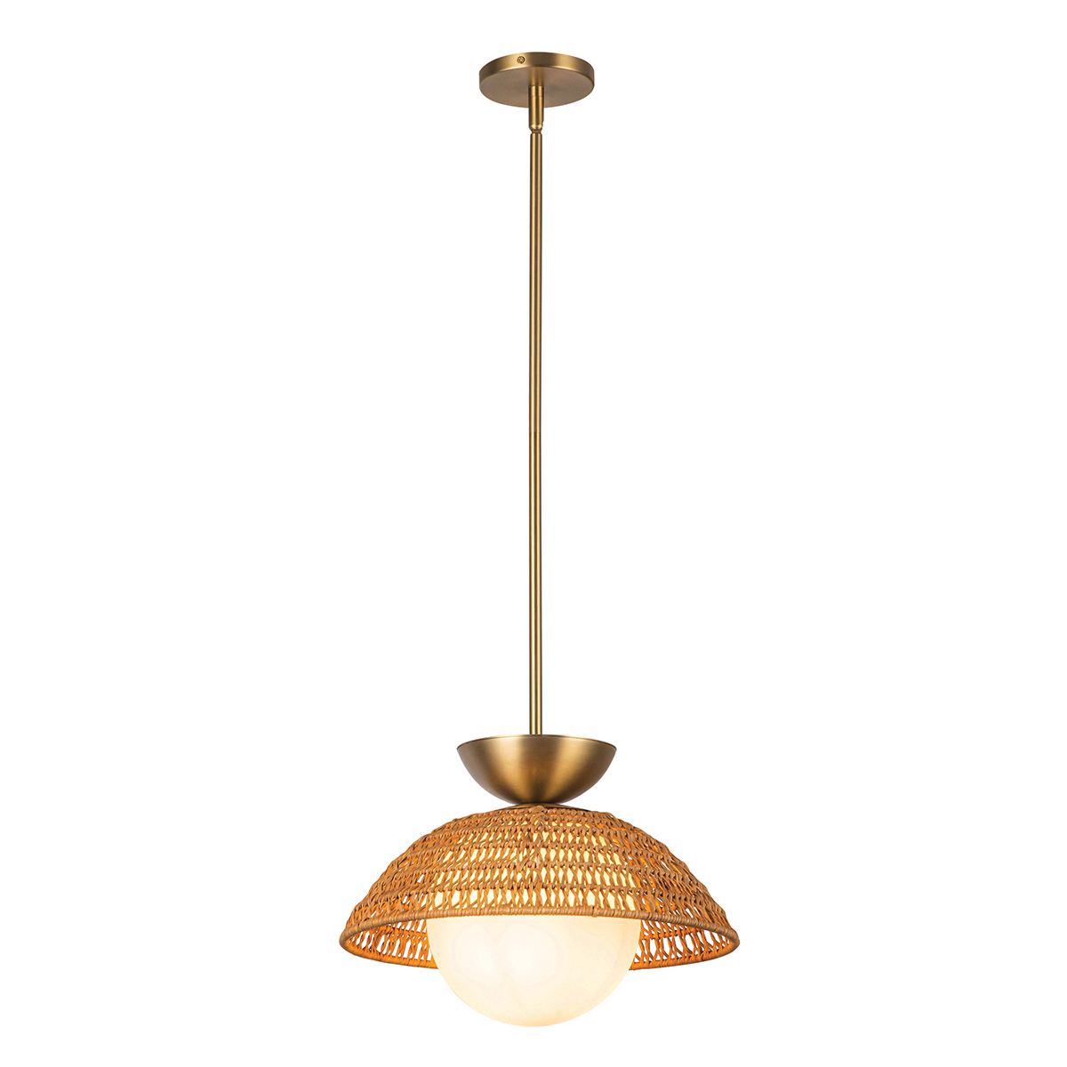 Alora Mood Perth 1 lt Pendelleuchte - Gebürstetes Gold - Accord Lighting - leuchtengrosshandel24
