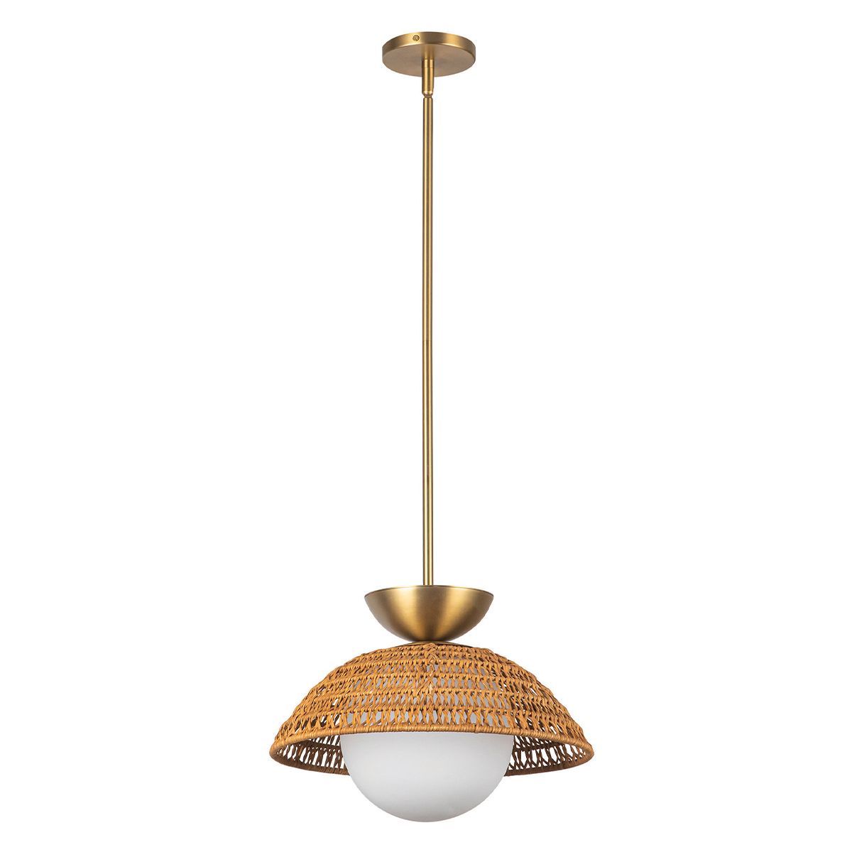 Alora Mood Perth 1 lt Pendelleuchte - Gebürstetes Gold - Accord Lighting - leuchtengrosshandel24