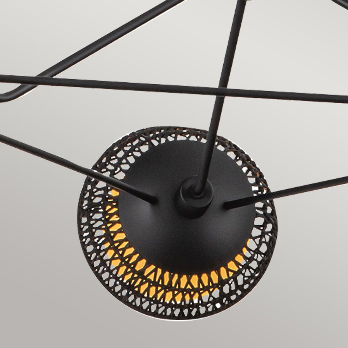 Alora Mood Perth Kronleuchter, 3 l, Mattschwarz - Elsteadlighting - leuchtengrosshandel24