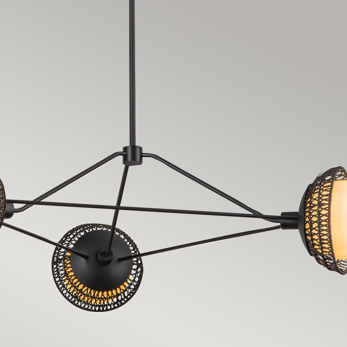 Alora Mood Perth Kronleuchter, 3 l, Mattschwarz - Elsteadlighting - leuchtengrosshandel24