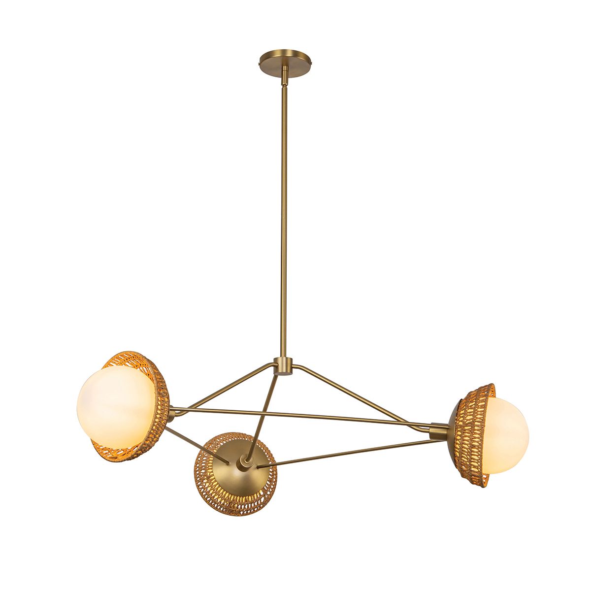 Alora Mood Perth 3 l Kronleuchter - Gebürstet - Elsteadlighting - leuchtengrosshandel24