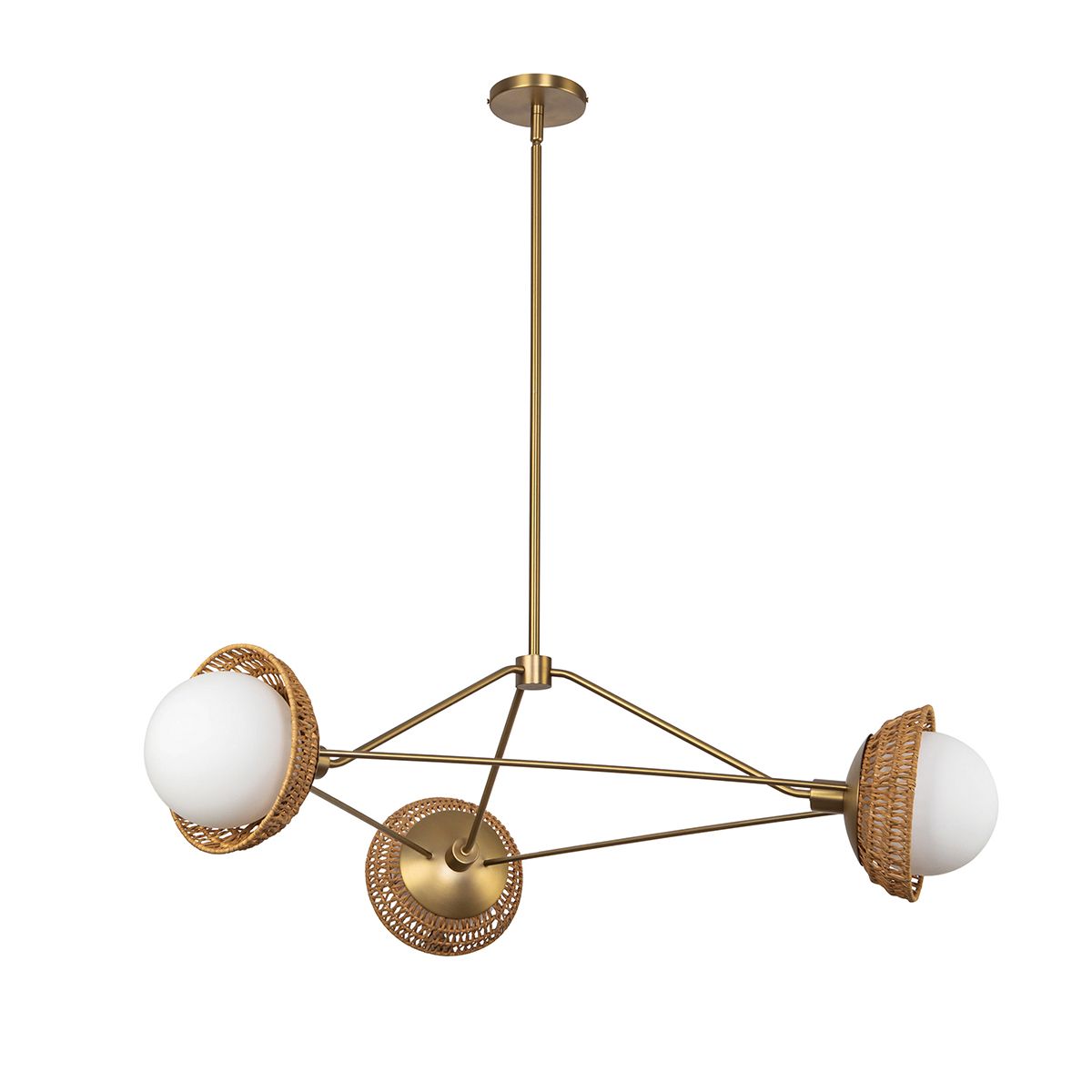Alora Mood Perth 3 l Kronleuchter - Gebürstet - Elsteadlighting - leuchtengrosshandel24