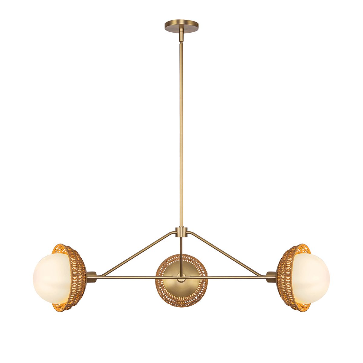 Alora Mood Perth 3 l Kronleuchter - Gebürstet - Elsteadlighting - leuchtengrosshandel24