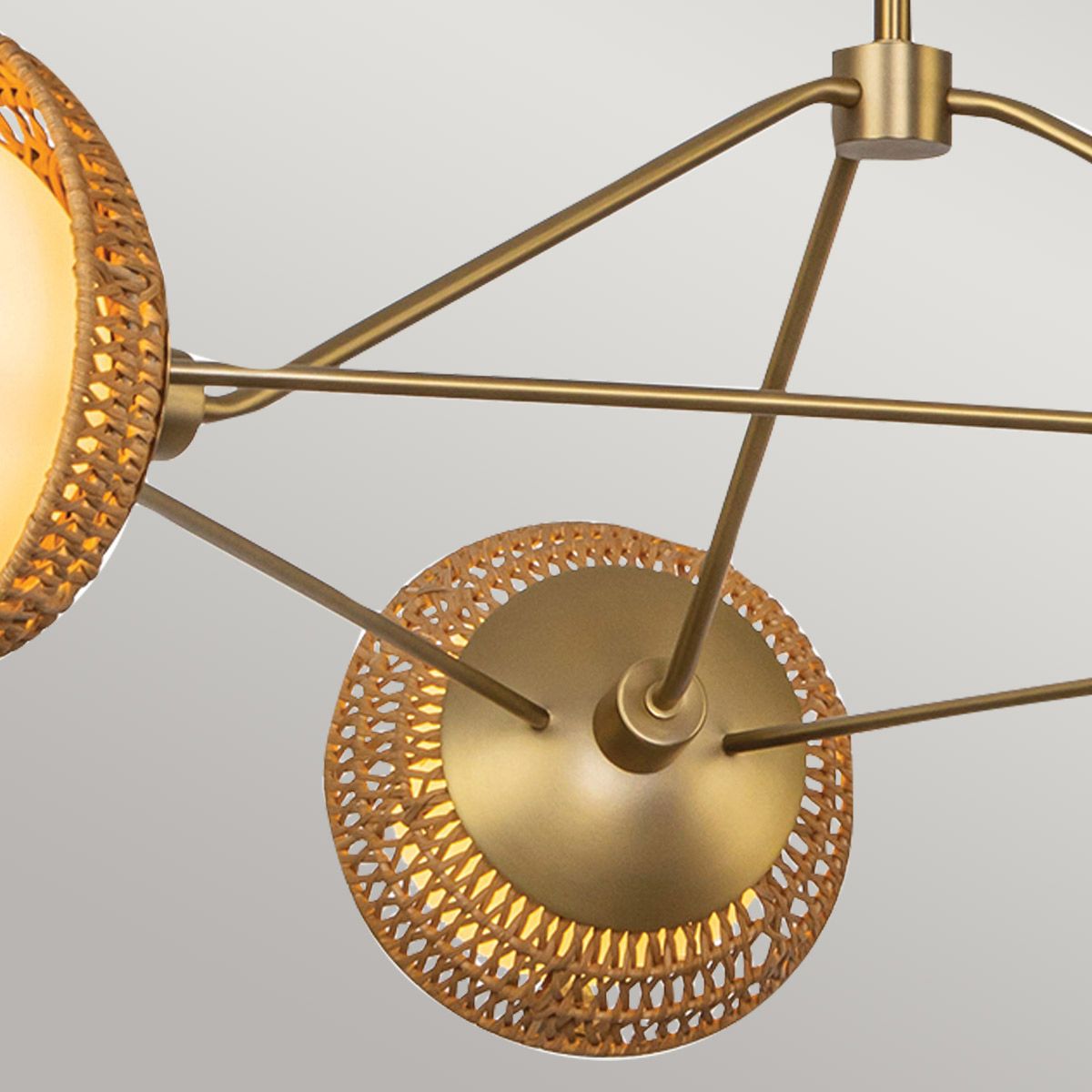 Alora Mood Perth 3 l Kronleuchter - Gebürstet - Elsteadlighting - leuchtengrosshandel24