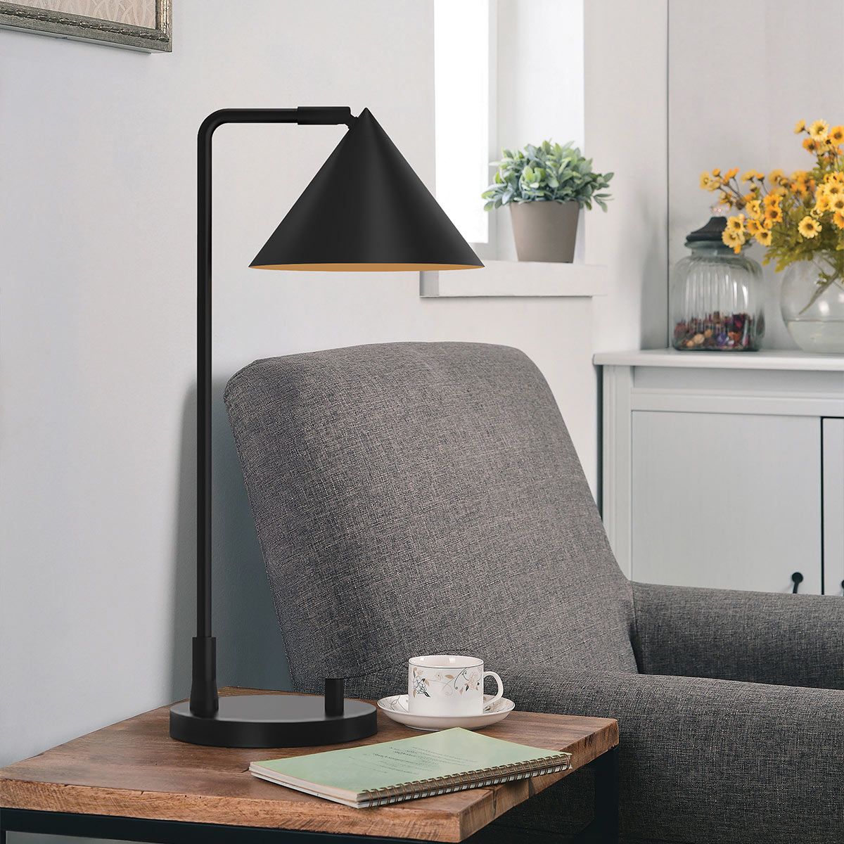 Alora Mood Remyck 1 l Tischlampe - Gebürstet - Elsteadlighting - leuchtengrosshandel24